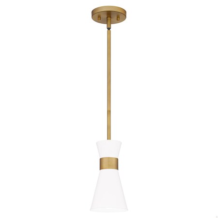 Quoizel Fremont 1-Light Aged Brass Mini Pendant FMT1505AB